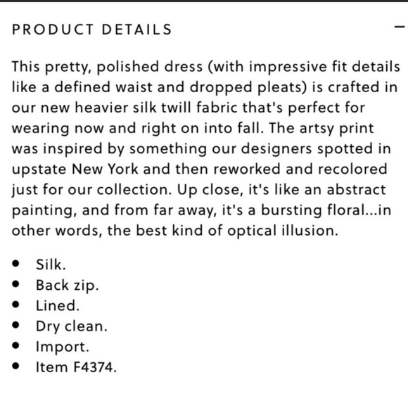 jcrew Silk Floral brushstroke Dress - Picture 12 of 13